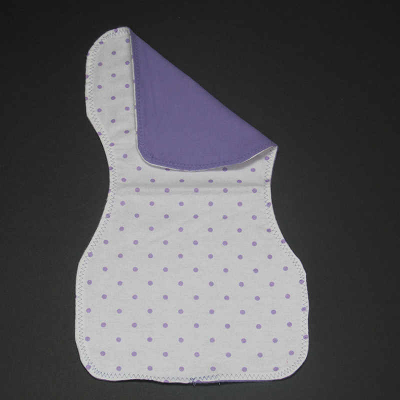 Purple Polka Dots Burp Cloth