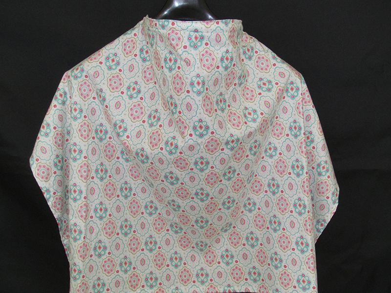 Pink and Teal Medallion Pattern Nursing Cover